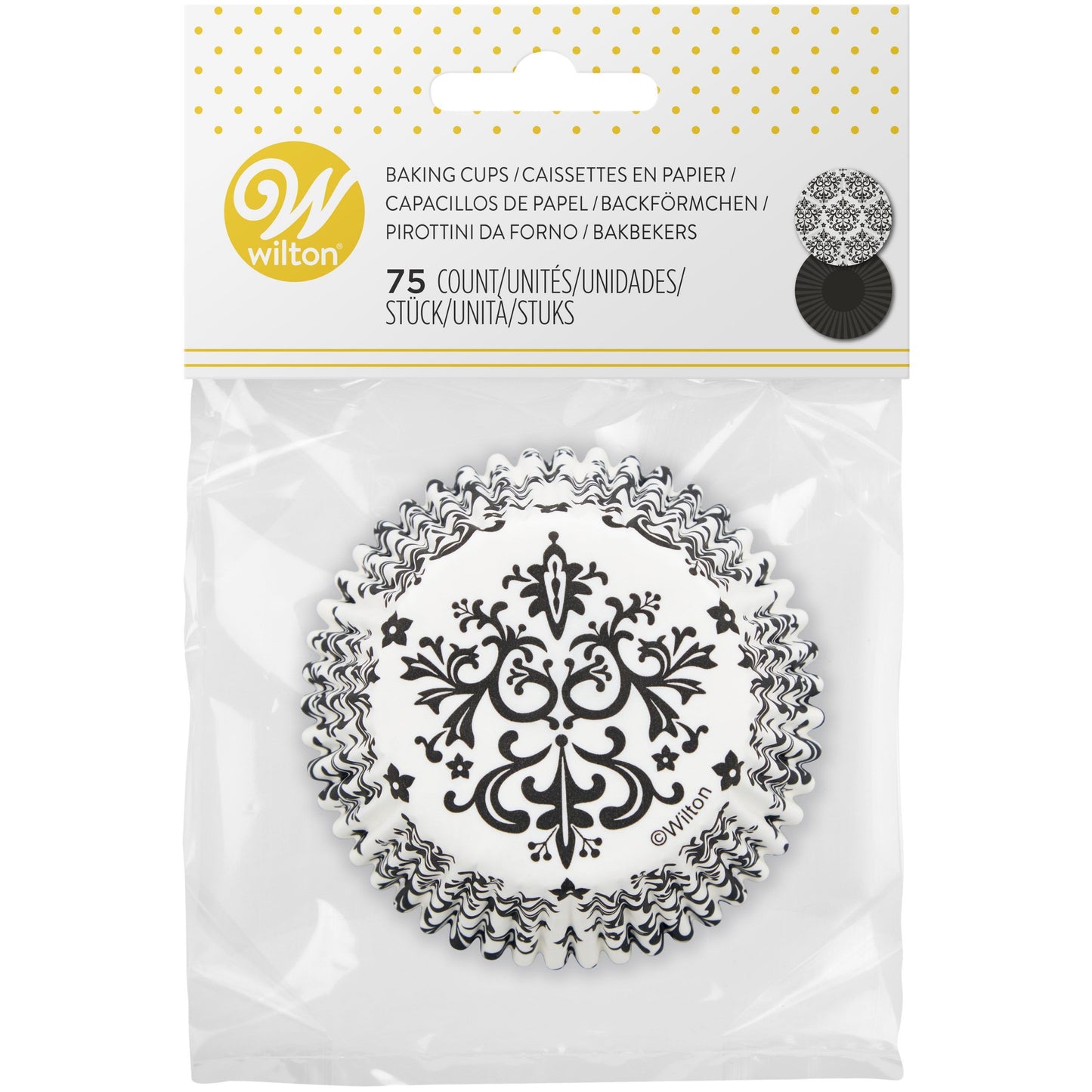 Wilton Baking Cups Damask pk/75