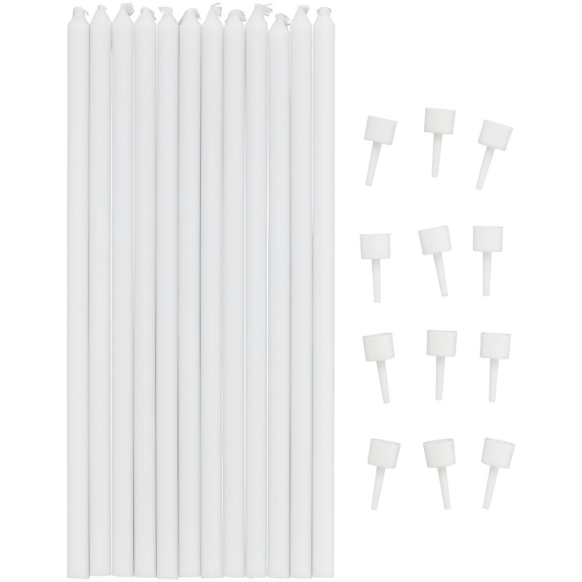 Wilton Long Candles -White