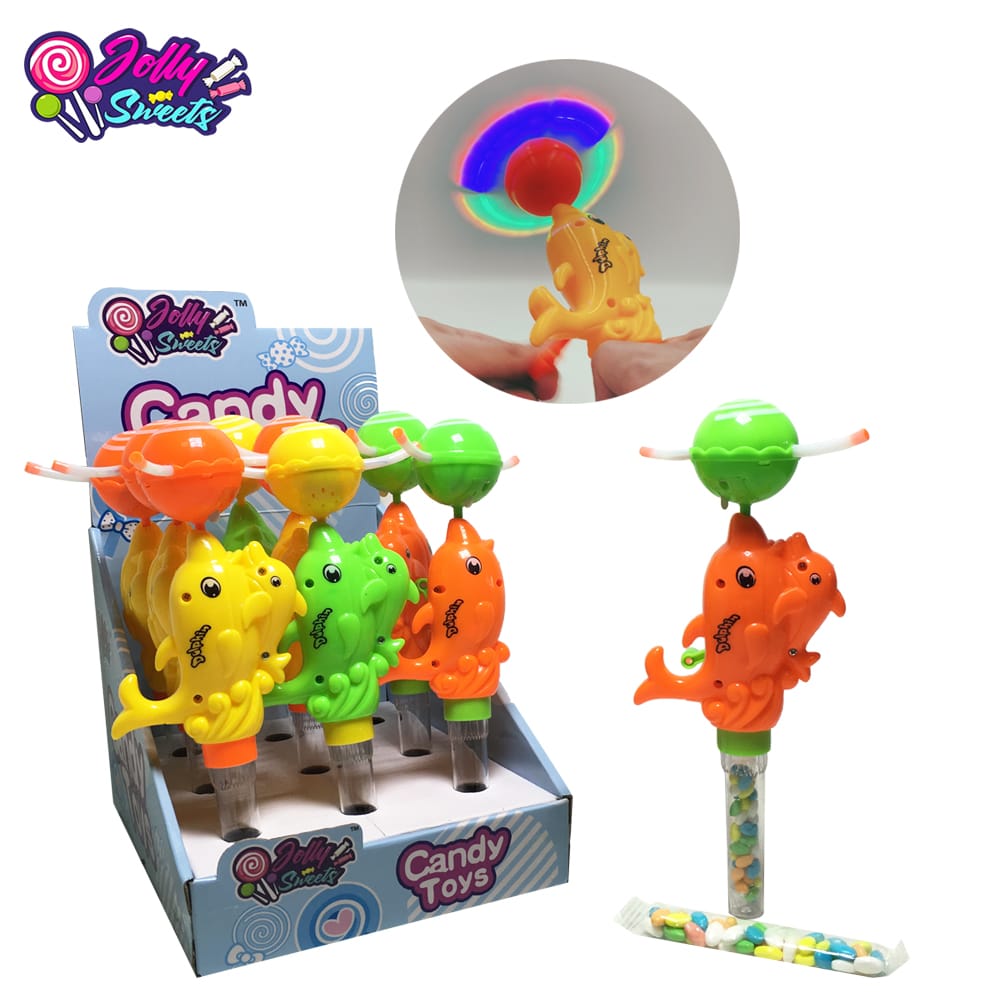 Spinning Dolphin with Light & Candy