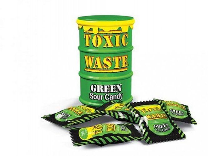 Toxic Waste Green Sour Candy