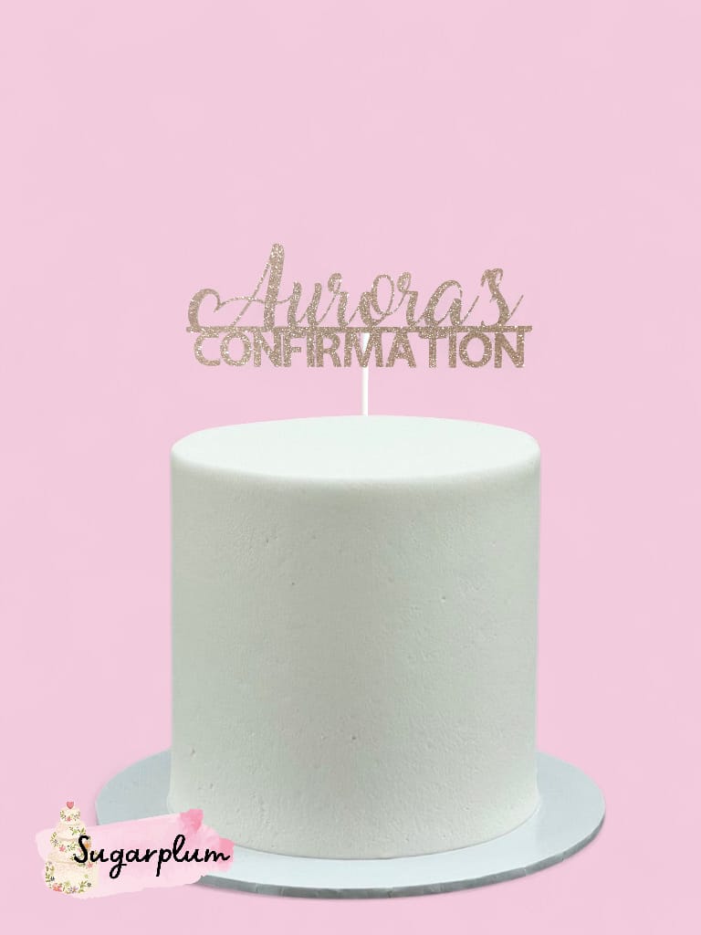 Confirmation Personalised Cake Topper