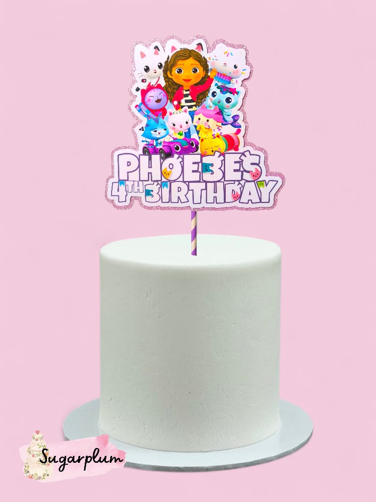 Gabby's Dollhouse Personalised Cake Topper