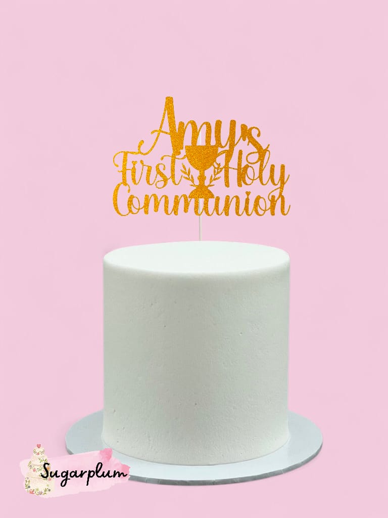 First Holy Communion Personalised Cake Topper