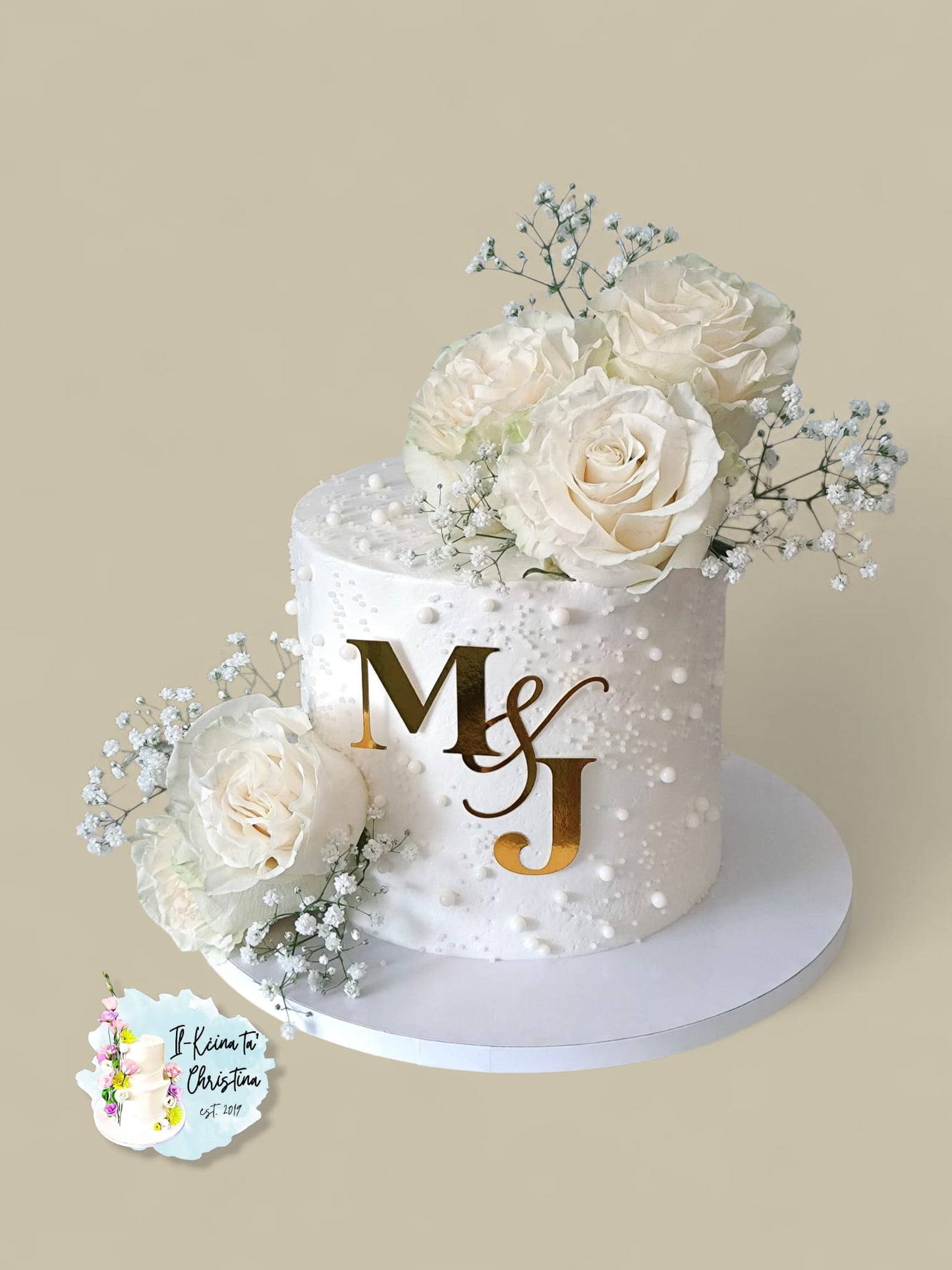 Initials Cake Topper