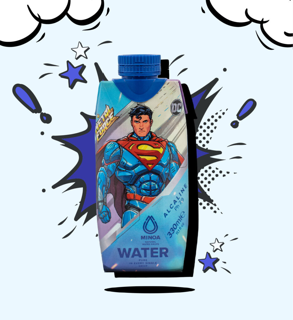 Minoa Water 330ml - Superman