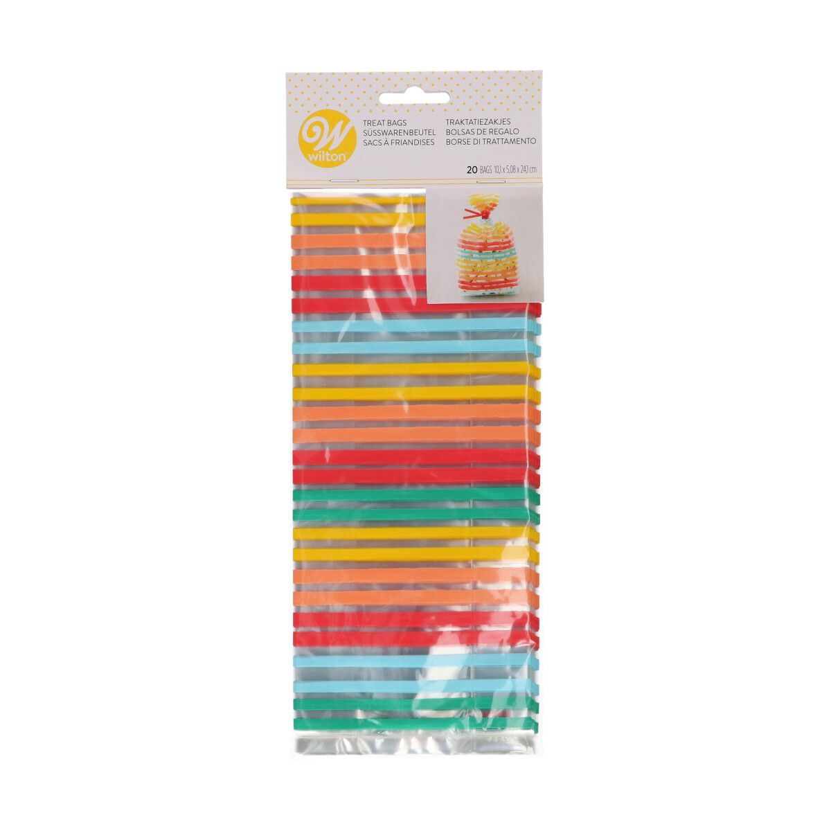 Wilton Treat Bags Stripes pk/20