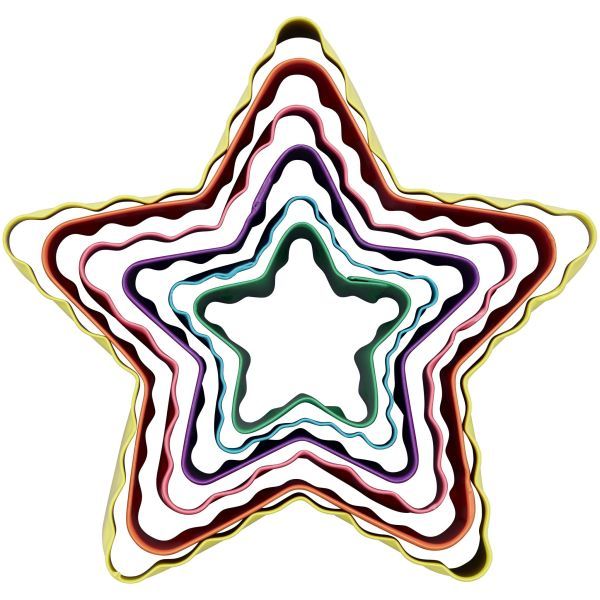 Wilton Double-sided Cutters Star Set/6