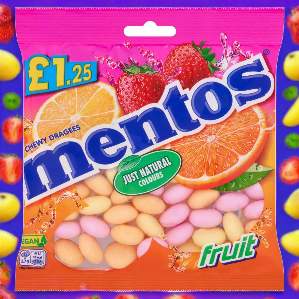 Mentos Fruit Bag - 135g