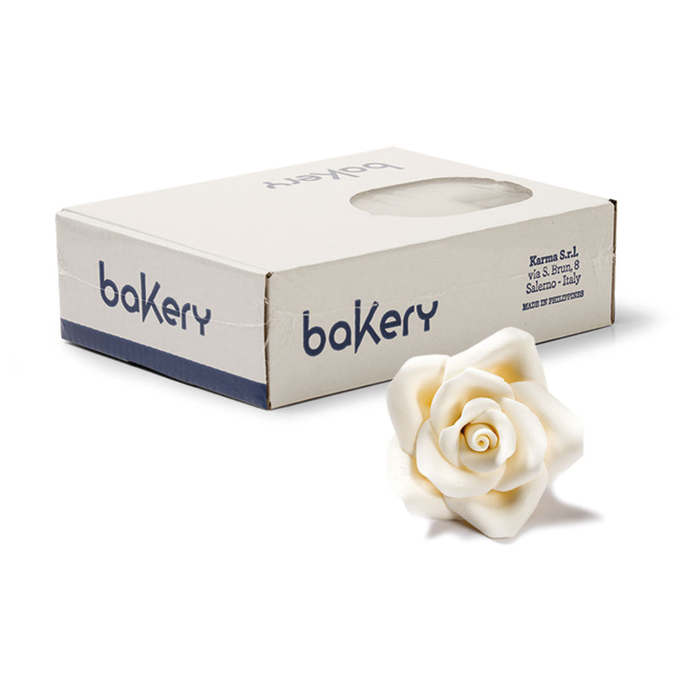 Decora Large Sugar Rose - White