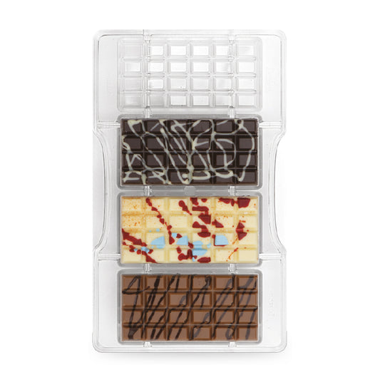 Decora Classic Chocolate Bar x4 Mould