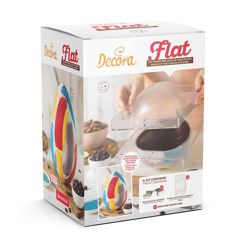 Decora Flat Chocolate Egg Mould Kit
