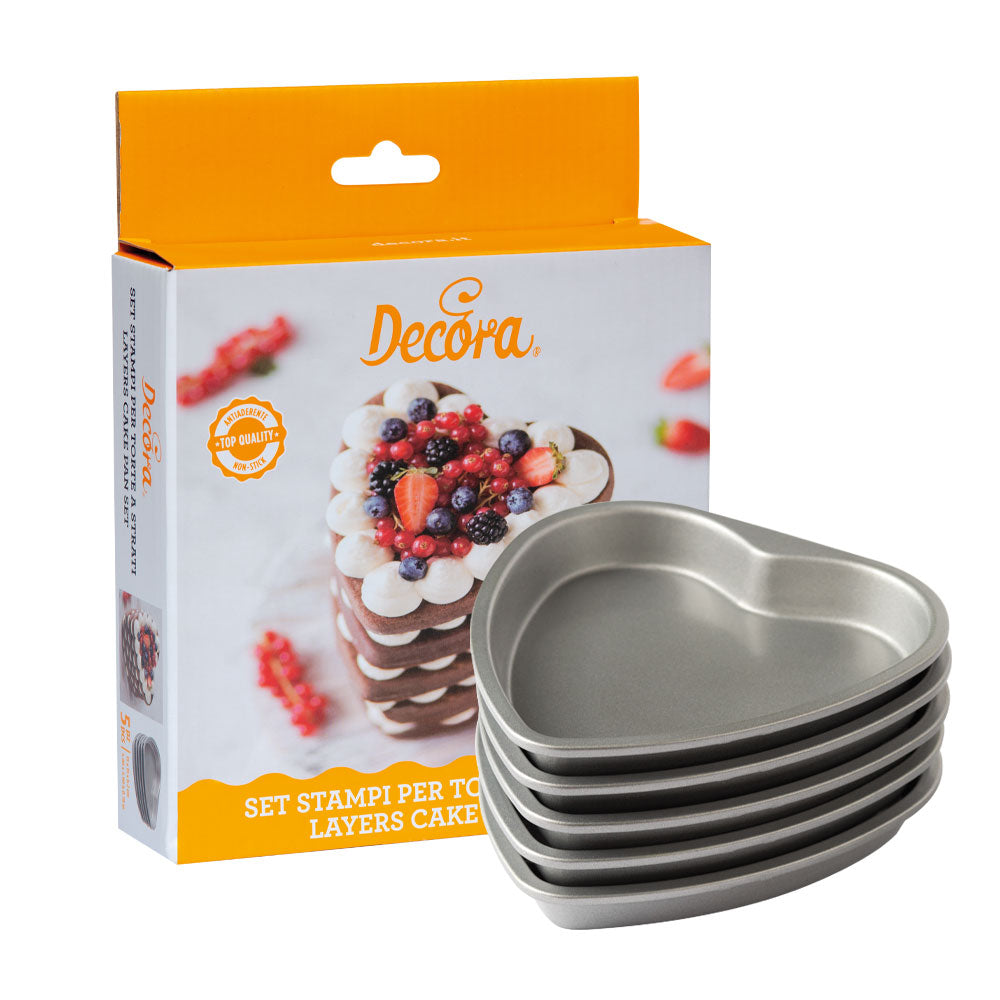 Decora Heart Layer Cake Pan Set