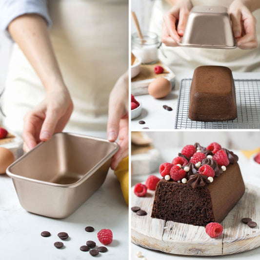 Decora Rose Gold Line Large Loaf Pan