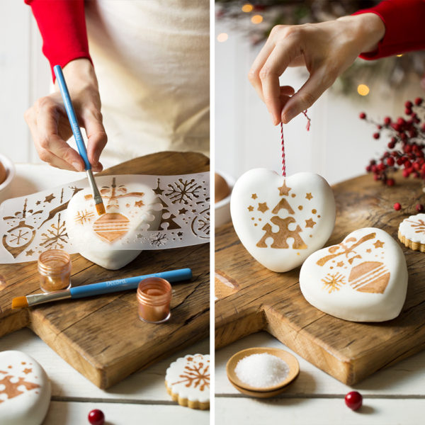 Decora Rose Gold Line Hearts Mould