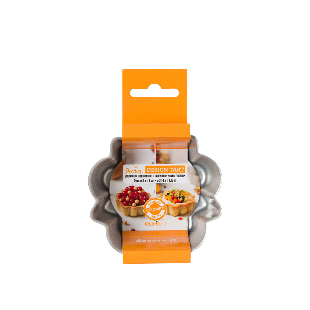 Decora Mini Design Tart Pan with Removable Bottom