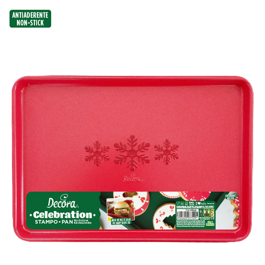 Decora Red Celebration Rectangular Pan