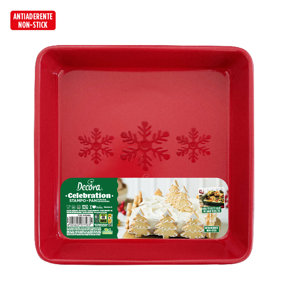 Decora Red Celebration Square Pan