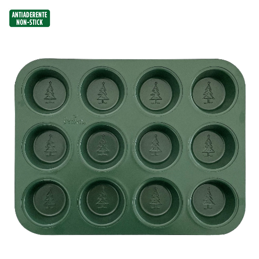 Decora Green Celebration Muffin Pan x12