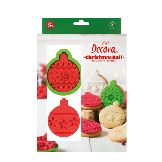 Decora Christmas Bauble Cookie Cutters & Stamps