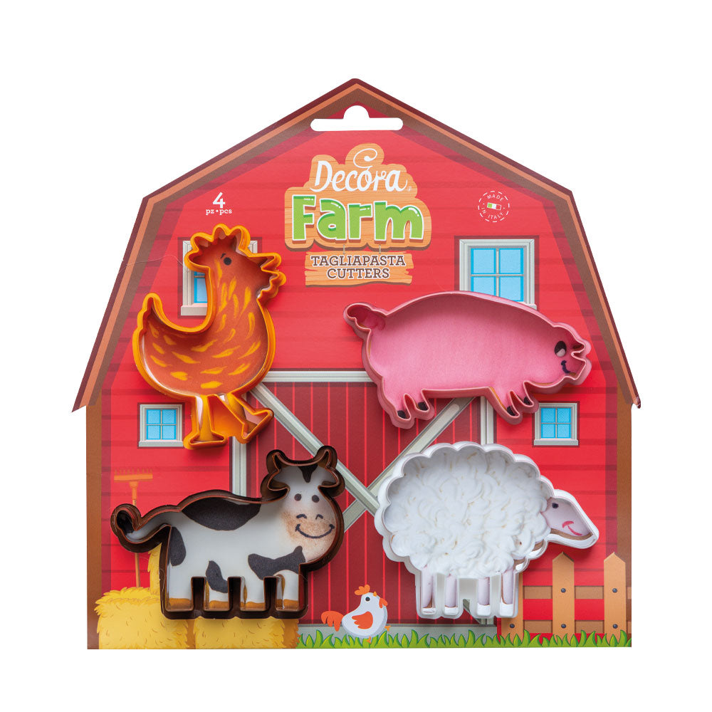 Decora Farm Animals Cookie Cutters