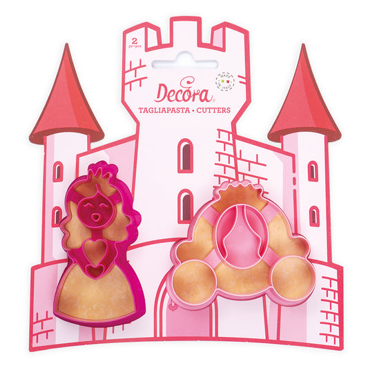 Decora Princess & Carriage Cookie Cutters