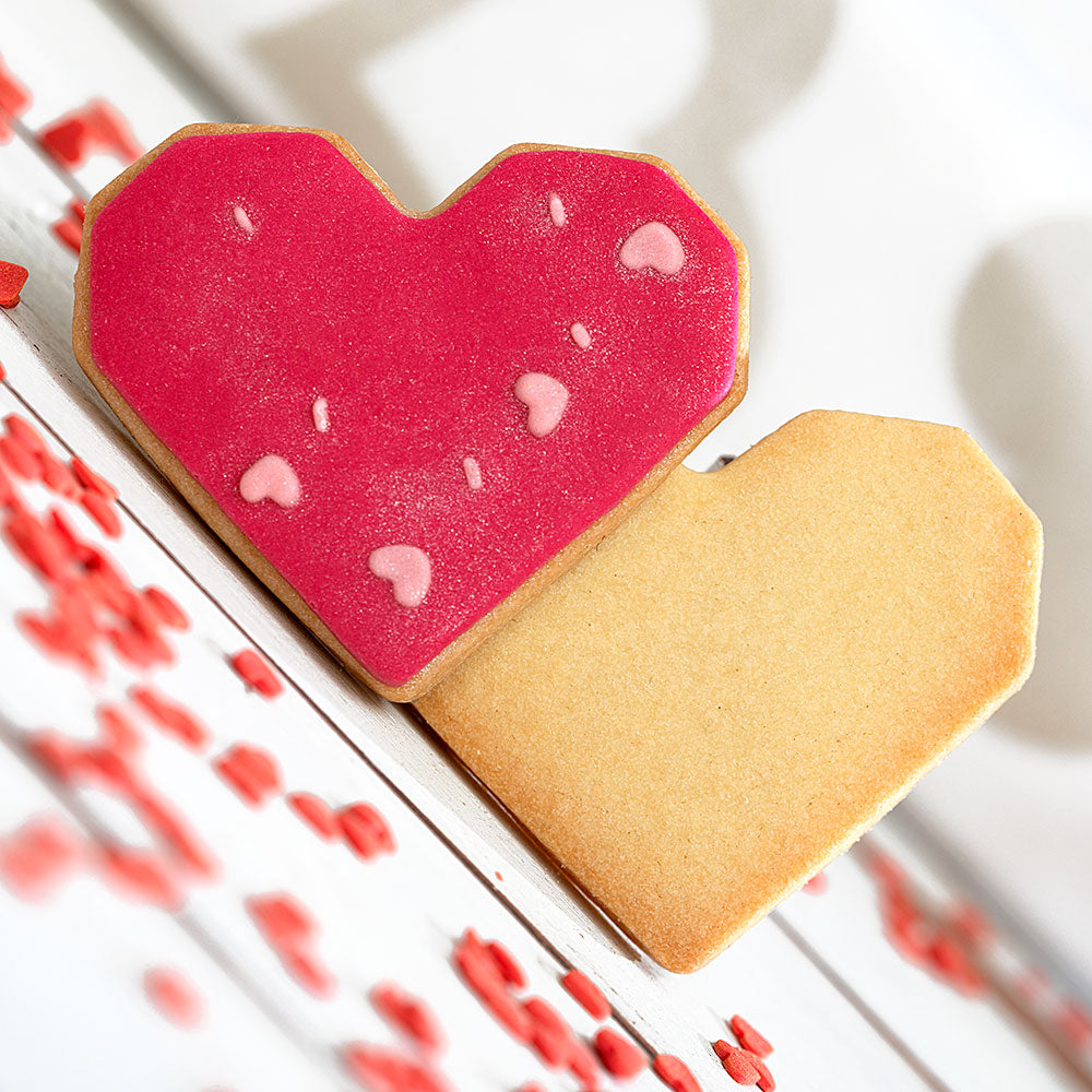 Decora Geometric Heart Cookie Cutter