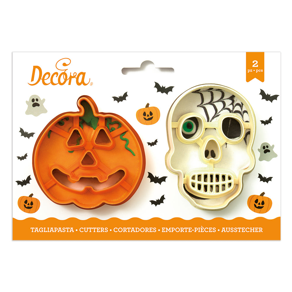Decora Skull & Pumpkin Cookie Cutters