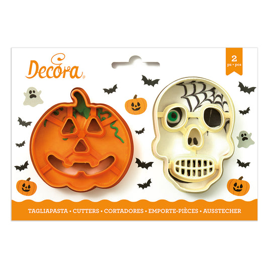 Decora Skull & Pumpkin Cookie Cutters