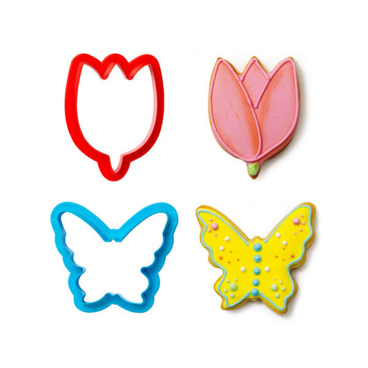 Decora Tulip & Butterfly Cookie Cutters