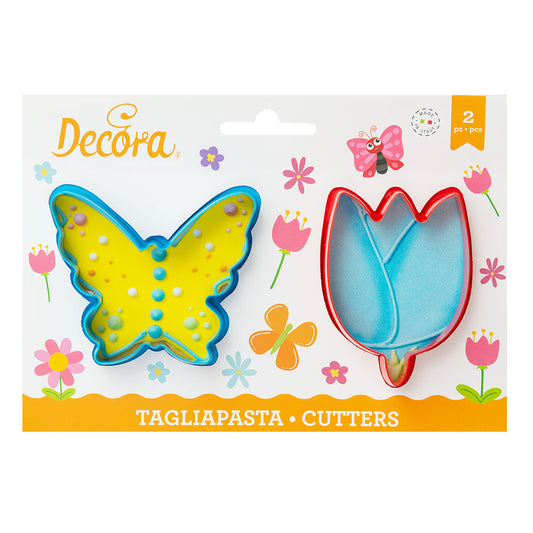 Decora Tulip & Butterfly Cookie Cutters