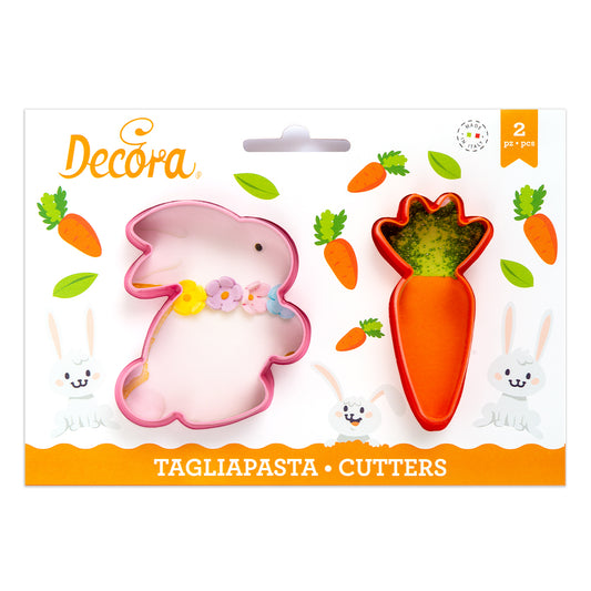Decora Rabbit & Carrot Cookie Cutters
