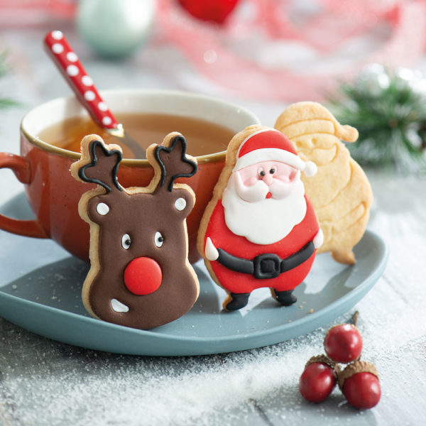 Decora Santa & Reindeer Cookie Cutters