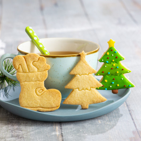 Decora Christmas Tree & Boot Cookie Cutters