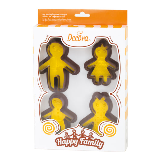 Decora Happy Family Cookie Cutters & Stamps