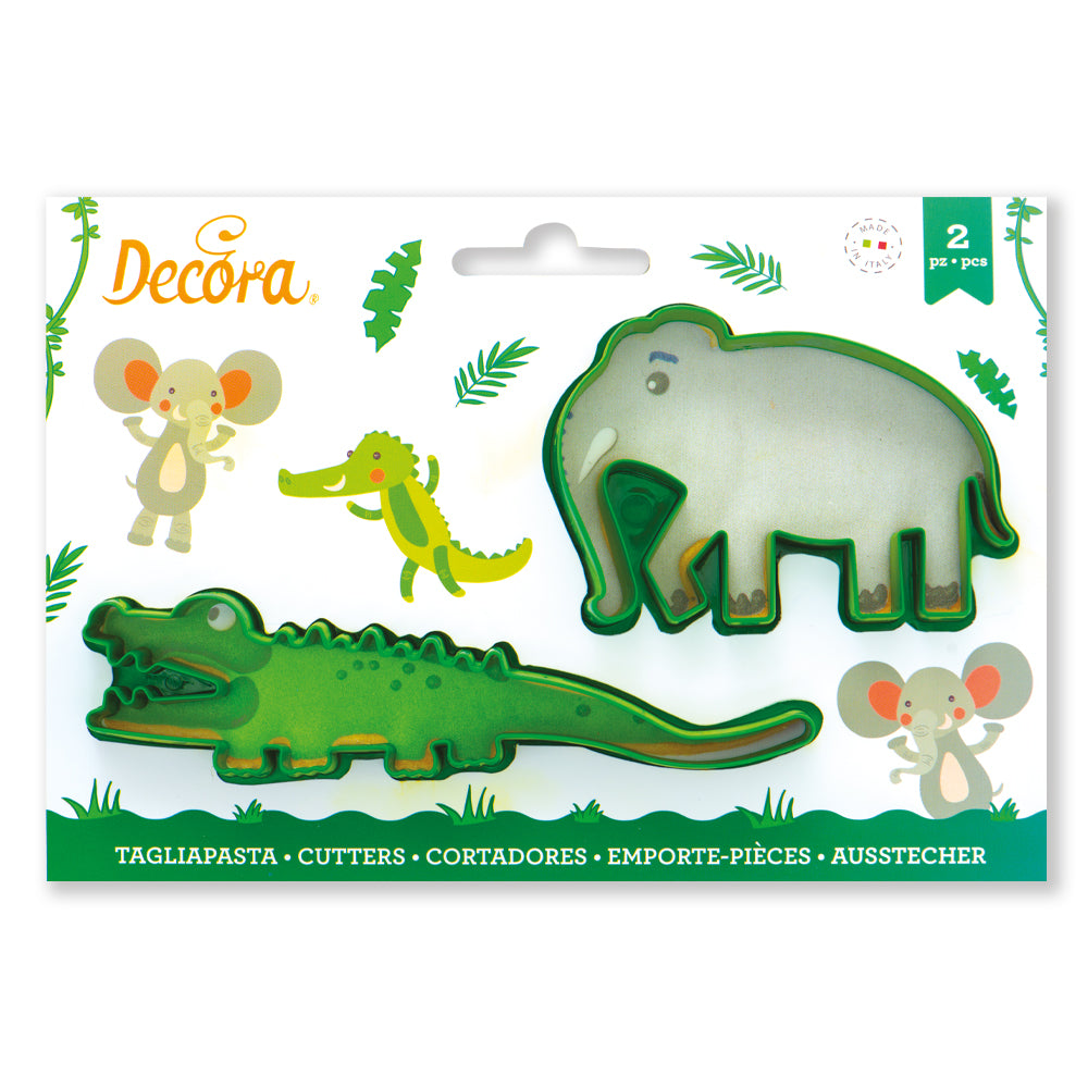 Decora Crocodile & Elephant Cookie Cutters