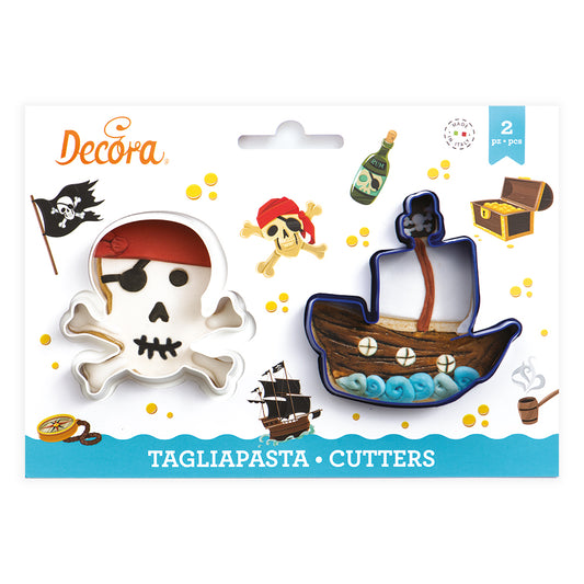 Decora Skull & Ship Cookie Cutters