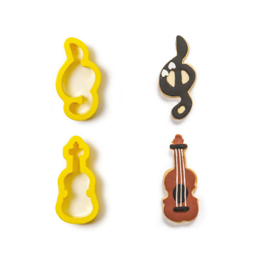 Decora Treble Clef & Violin Cookie Cutters