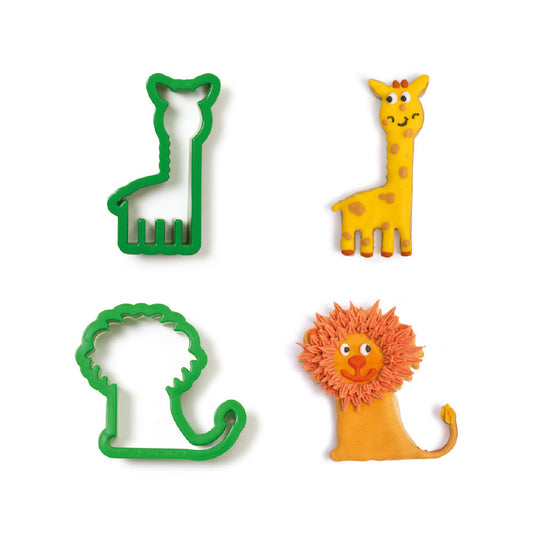 Decora Giraffe & Lion Cookie Cutters