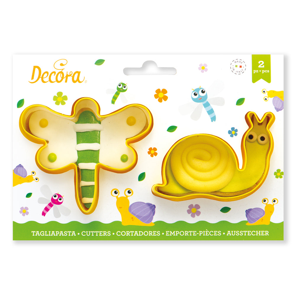 Decora Dragonfly & Snail Cookie Cutters