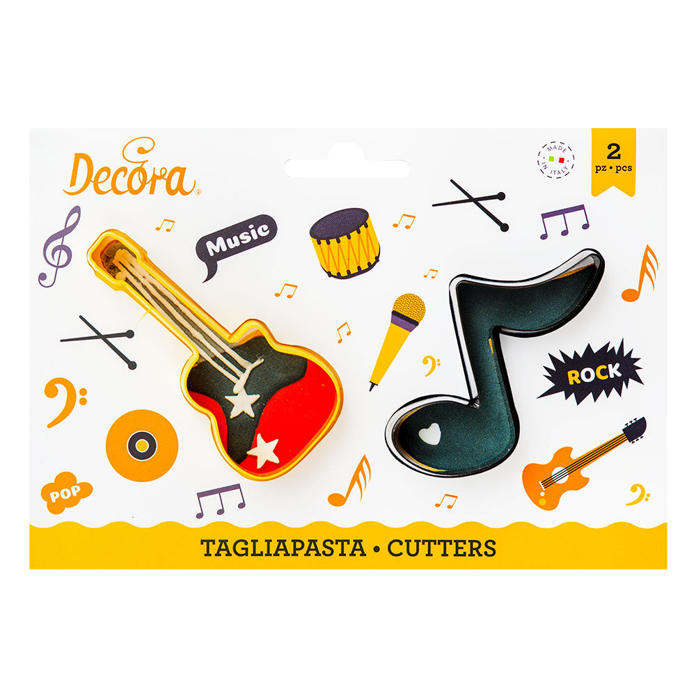 Decora Music Note & Guitar Cookie Cutters