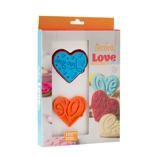 Decora Love You Cookie Cutters & Stamps