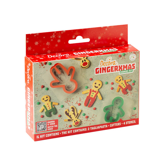 Decora Ginger Christmas Cookie Cutter and Stencil