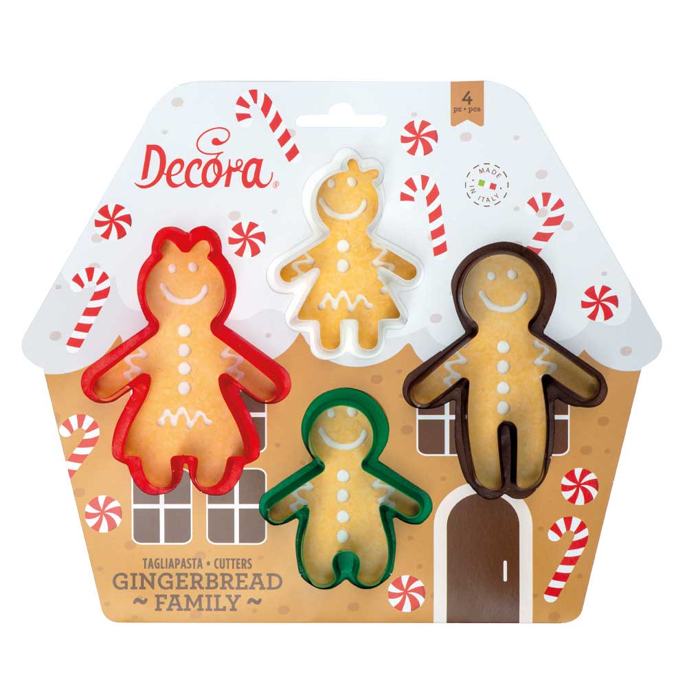 Decora Gingerbread Family Cookie Cutters