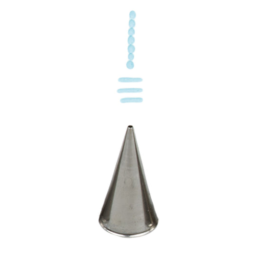 Decora Piping Tip Round 0/1