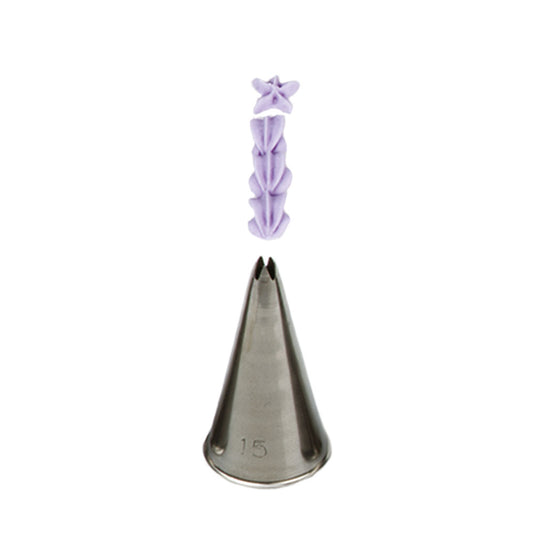Decora Piping Tip Open Star 15