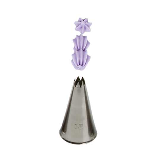 Decora Piping Tip Open Star 18