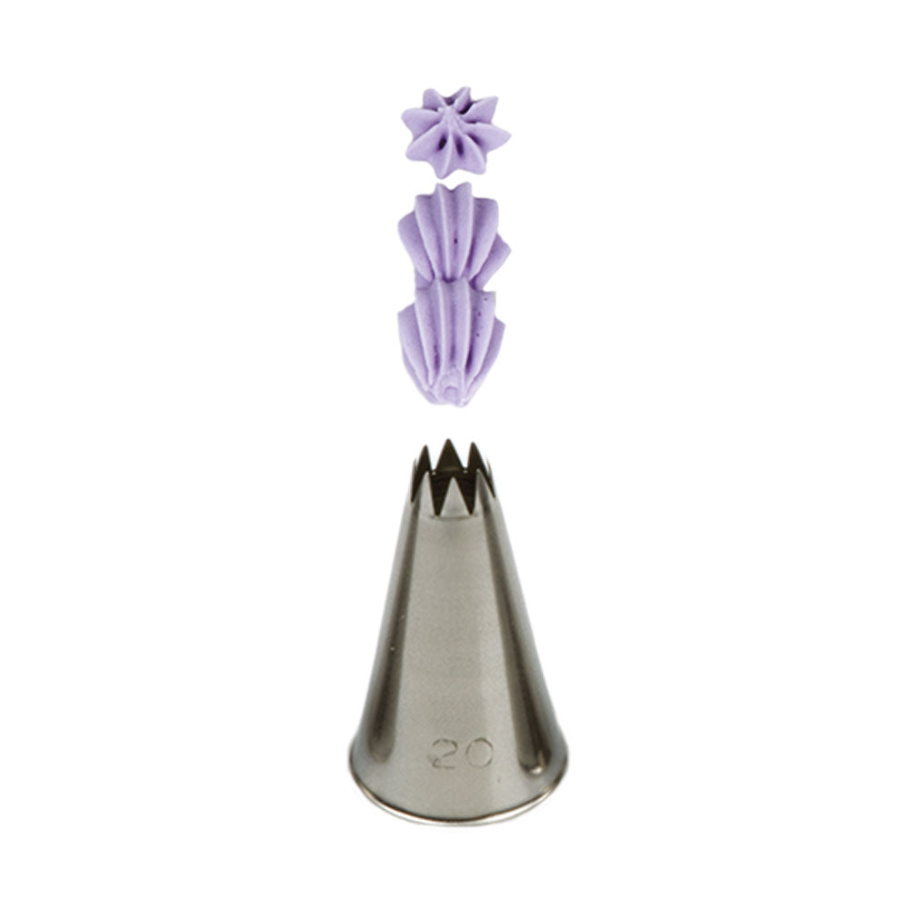 Decora Piping Tip Open Star 20