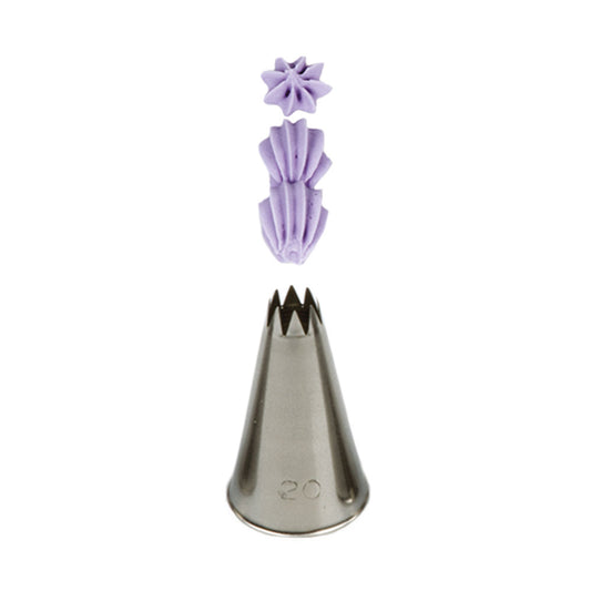 Decora Piping Tip Open Star 20