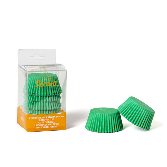 Decora Plain Cupcake Liners Green