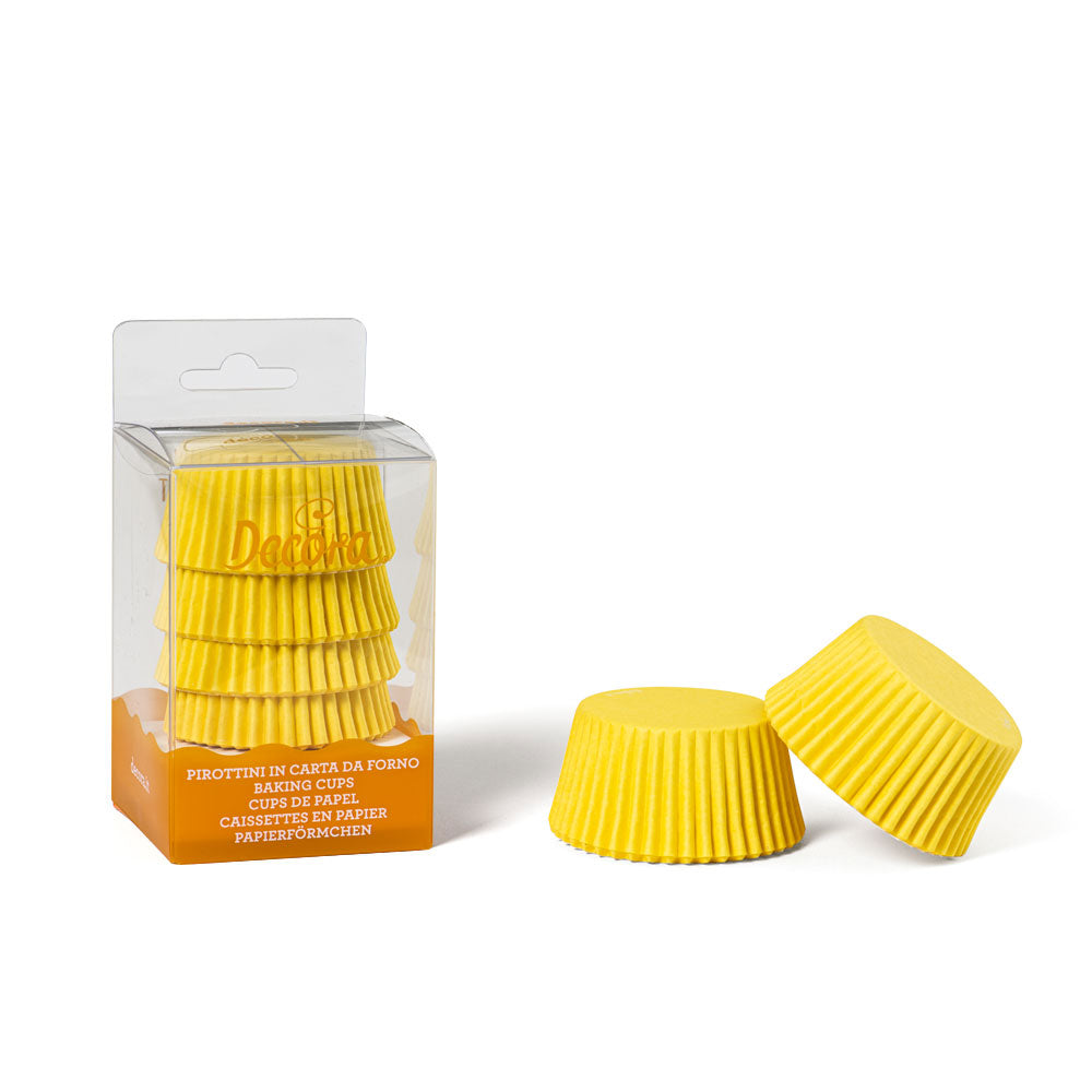 Decora Plain Cupcake Liners Yellow